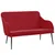 Produktbild 2 för VidaXL Bänk vinröd 110x76x80 cm sammet
