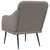 Produktbild 5 för Fåtölj taupe 63x76x80 cm tyg