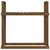 Produktbild 5 för Vedställ honungsbrun 110x35x108,5 cm massiv furu