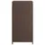 Produktbild 4 för Skåp för soptunna brun 40x40x80 cm konstrotting
