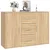 Produktbild 4 för Skänk sonoma-ek 91x29,5x65 cm konstruerat trä
