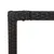 Produktbild 6 för Trädgårdsbord med glasskiva svart 150x90x75 cm konstrotting