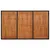 Produktbild 5 för Trädgårdsbord med träskiva svart 150x90x75 cm konstrotting