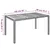 Produktbild 7 för Trädgårdsbord med träskiva svart 150x90x75 cm konstrotting
