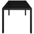Produktbild 4 för Trädgårdsbord med glasskiva svart 190x90x75 cm konstrotting