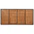 Produktbild 5 för Trädgårdsbord med träskiva svart 190x90x75 cm konstrotting