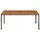 Trädgordsbord med träskiva grå 190x90x75 cm konstrotting