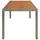 Trädgordsbord med träskiva grå 190x90x75 cm konstrotting