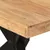 Produktbild 5 för Matbord svart 180x90x77 cm massivt akaciaträ 