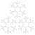 Produktbild 3 för Snöflinga ljusslinga med LED 3 st varmvit 38x37 cm