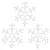 Produktbild 3 för Snöflinga ljusslinga med LED 3 st varmvit 59x59 cm