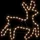 Renfigur 2 st ljusslinga med LED varmvit 57x55x4,5 cm