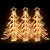 Produktbild 2 för Hopfällbar julgran 3 st ljusslinga med LED varmvit 87x87x93 cm
