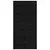 Produktbild 4 för Ladugårdsdörr svart 100x1,8x204,5 cm massiv furu
