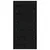 Produktbild 5 för Ladugårdsdörr svart 100x1,8x204,5 cm massiv furu