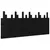 Produktbild 2 för Väggmonterad huvudgavel svart 185x3x80 cm massiv furu