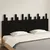 Produktbild 3 för Väggmonterad huvudgavel svart 185x3x80 cm massiv furu