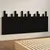 Produktbild 4 för Väggmonterad huvudgavel svart 185x3x80 cm massiv furu