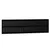 Produktbild 2 för Väggmonterad huvudgavel svart 204x3x60 cm massiv furu