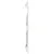 Produktbild 5 för Väggmonterad huvudgavel vit 127,5x3x60 cm massiv furu