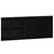 Produktbild 2 för Väggmonterad huvudgavel svart 147x3x60 cm massiv furu