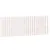 Produktbild 2 för Väggmonterad huvudgavel vit 159,5x3x60 cm massiv furu