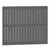 Produktbild 2 för Väggmonterad huvudgavel grå 108x3x90 cm massiv furu