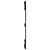 Produktbild 5 för Väggmonterad huvudgavel svart 95,5x3x90 cm massiv furu