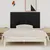 Produktbild 3 för Väggmonterad huvudgavel svart 166x3x90 cm massiv furu