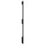 Produktbild 5 för Väggmonterad huvudgavel svart 140x3x90 cm massiv furu