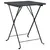 Produktbild 2 för Hopfällbart cafébord svart 55x54x71 cm konstrotting