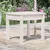 Produktbild 3 för Trädgårdsbänk vit 50x44x45 cm massiv furu
