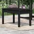 Produktbild 3 för Trädgårdsbänk svart 80x44x45 cm massiv furu