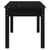 Produktbild 5 för Trädgårdsbänk svart 80x44x45 cm massiv furu
