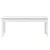 Produktbild 4 för Trädgårdsbänk vit 109x44x45 cm massiv furu