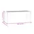 Produktbild 8 för Trädgårdsbänk vit 109x44x45 cm massiv furu