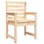 Produktbild 5 för Trädgårdsstolar 2 st 60x48x91 cm massiv furu