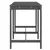 Produktbild 5 för Trädgårdsbord grå 159,5x82,5x110 cm massiv furu