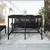 Produktbild 3 för Trädgårdsbord svart 159,5x82,5x110 cm massiv furu