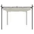Produktbild 3 för Pergola med infällbart tak gräddvit 295x292x230 cm