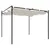 Produktbild 5 för Pergola med infällbart tak gräddvit 295x292x230 cm