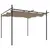 Produktbild 2 för Pergola med infällbart tak taupe 295x292x230 cm