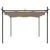 Produktbild 3 för Pergola med infällbart tak taupe 295x292x230 cm