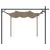 Produktbild 4 för Pergola med infällbart tak taupe 295x292x230 cm