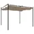 Produktbild 5 för Pergola med infällbart tak taupe 295x292x230 cm