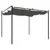 Produktbild 5 för Pergola med infällbart tak antracit 295x292x230 cm
