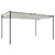 Produktbild 5 för Pergola med infällbart tak gräddvit 395x292x230 cm