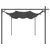 Produktbild 4 för Pergola med infällbart tak antracit 395x292x230 cm