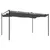 Produktbild 5 för Pergola med infällbart tak antracit 395x292x230 cm