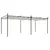 Produktbild 2 för Pergola med infällbart tak gräddvit 589x292x230 cm